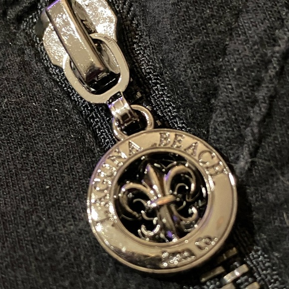 Black Track Pants with Gold Accents - Picture 7 of 13